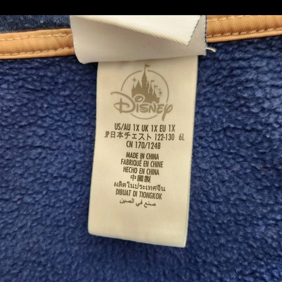 Walt Disney World 50th Anniversary Zip Up Hoodie Mickey Mouse & Friends 1X - Picture 9 of 10